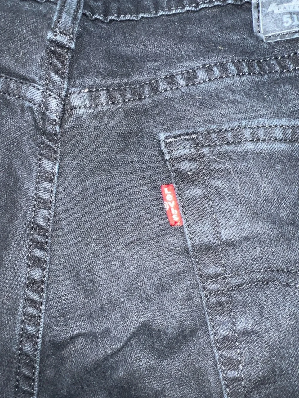 Levi 511s Black Slim Straight Jeans - Picture 4 of 6